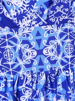 Women's Christmas Knee Length Dress Purple Black Red Navy Blue Light Blue Sleeveless Print Bow Print Fall Winter V Neck Casual Vintage2021 S M L XL XXL -HANs Plus Size Style Shop pkqimz1630043271637