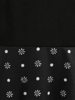 Women's Christmas Retro 1950s Vintage Dress Midi Dress Party Ruched Bow Elk Crew Neck Long Sleeve Regular Fit Fall Winter 2023 Black S M L XL -HANs Plus Size Style Shop pyuiip1695363582195