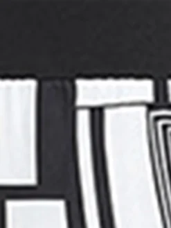 Women's Plus Size Curve Party Dress Winter Dress Bodycon Geometric Midi Dress Long Sleeve Patchwork Print V Neck Fashion Party Black Fall Winter XL XXL 3XL 4XL -HANs Plus Size Style Shop qdmwcj1695096080952