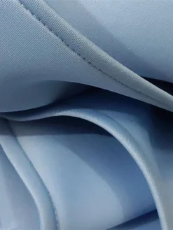 Women's Plus Size Curve Party Dress Bodycon Sheath Dress Plain Midi Dress Sleeveless Ruffle Crew Neck Fashion Party Sky Blue Spring Fall XL XXL 3XL 4XL -HANs Plus Size Style Shop qotmrk1694425965238