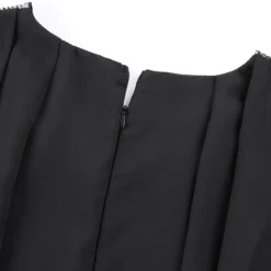 Women‘s Plus Size Curve Sequin Dress Solid Color Crew Neck Sequins 3/4 Length Sleeve Fall Spring Elegant Sequins Midi Dress Formal Party Dress -HANs Plus Size Style Shop qunqqb1640760074842