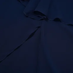 Women‘s Plus Size Curve Work Dress Holiday Dress Swing Dress Classic Holiday Date Vacation Midi Dress Ruched Mesh V Neck Half Sleeve Solid Color Plain Regular Fit Wine Dark Blue Fall Winter -HANs Plus Size Style Shop qxprmn1669285573400