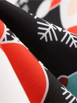 Women's Christmas Knee Length Dress Purple Wine Gray White Black Red Light Green Short Sleeve Print Bow Print Fall Winter Round Neck Casual Vintage2021 S M L XL XXL -HANs Plus Size Style Shop rtbngr1630046095622