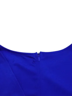 Women‘s Plus Size Curve Work Dress Bodycon Sheath Dress Solid Color Midi Dress Long Sleeve Crew Neck Fashion Outdoor White Red Fall Spring L XL XXL 3XL -HANs Plus Size Style Shop rtnnnf1676871086276