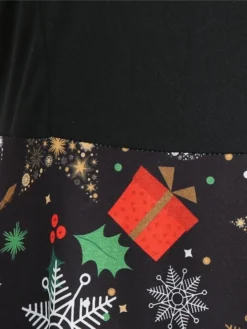 Women's Christmas Casual Dress Swing Dress Vintage Dress Midi Dress Black Wine Orange Long Sleeve Animal Bow Winter Fall Autumn V Neck 2022 S M L XL XXL 3XL -HANs Plus Size Style Shop rvbsvh1666853153146