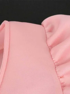 Women‘s Plus Size Curve Party Dress Solid Color V Neck Half Sleeve Spring Fall Elegant Formal Knee Length Dress Formal Party Dress -HANs Plus Size Style Shop scprqt1665286574750