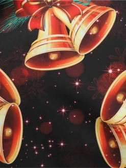 Women's Christmas Knee Length Dress Wine Green Orange Black Red Brown Navy Blue Long Sleeve Print Bow Print Fall Winter V Neck Casual Vintage2021 S M L XL XXL 3XL -HANs Plus Size Style Shop scwflp1629971429672