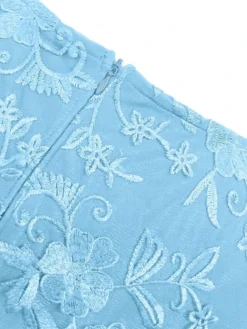 Women's Plus Size Party Dress Lace Dress Cocktail Dress Midi Dress Pink Blue Green 3/4 Length Sleeve Pure Color Lace Spring Fall Winter Crew Neck Fashion Winter Dress Wedding Guest Vacation 2023 L XL -HANs Plus Size Style Shop semgzk1693806682619