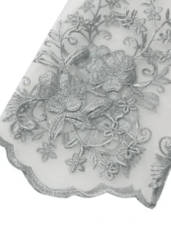 Women's Plus Size Curve Wedding Guest Dress Lace A Line Dress Floral Round Neck Lace 3/4 Length Sleeve Spring Summer Casual Mother‘s Day Knee Length Dress Daily Holiday Dress -HANs Plus Size Style Shop sswfsz1693288350443