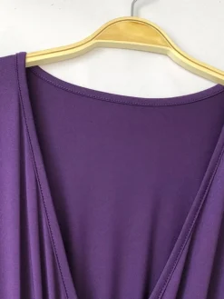 Women's Plus Size Work Dress Black Dress A Line Dress Fashion Long Dress Maxi Dress Ruched V Neck Long Sleeve Plain Loose Fit Black Wine Dark Green Fall XL XXL 3XL 4XL -HANs Plus Size Style Shop tkmpii1693203512394