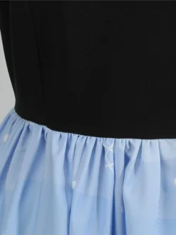 Women's Christmas Casual Dress Swing Dress Midi Dress Blue Royal Blue Dark Blue Light Blue Sleeveless Santa Claus Snowman Mesh Print Winter Fall Crew Neck Vacation Vintage 2022 S M L XL XXL -HANs Plus Size Style Shop trcvji1666597368312