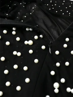 Women‘s Plus Size Curve Party Dress Bodycon Sheath Dress Color Block Long Dress Maxi Dress Short Sleeve Ruched Patchwork Crew Neck Party Black White Spring Summer L XL XXL -HANs Plus Size Style Shop tttlsc1676979615908