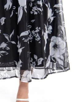 Women‘s Plus Size Curve Casual Dress Lace Dress Dress Set Floral Midi Dress 3/4 Length Sleeve Print Crew Neck Fashion Office Black Summer Spring L XL XXL 3XL 4XL -HANs Plus Size Style Shop udbpzg1694770757505