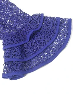 Women‘s Plus Size Curve Party Dress Lace Dress Sheath Dress Solid Color Long Dress Maxi Dress 3/4 Length Sleeve Lace Crew Neck Fashion Party Pink Blue Summer Spring L XL XXL 3XL -HANs Plus Size Style Shop uibayb1677652742973