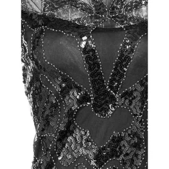 Women's Retro 1920s Fringe Dress Midi Dress Party Halloween Sequins Tassel Fringe Geometric Crewneck Sleeveless Regular Fit Spring Fall 2023 Black Red S M L XL -HANs Plus Size Style Shop uihjfd1692849057328