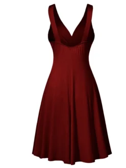 Women's Casual Dress Summer Dress Pleated Dress Plain Ruched Backless Strap Mini Dress Active Fashion Outdoor Street Sleeveless Regular Fit Black Yellow Wine Summer Spring S M L XL XXL -HANs Plus Size Style Shop uuvkzy1678361294415