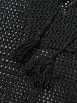 Women's Swimwear Cover Up Beach Dress Normal Swimsuit Oversized Crochet Solid Color Lake Green Black Blue Bathing Suits New Basic Essential Casual / Vacation / Padless -HANs Plus Size Style Shop uyodiu1653476118124