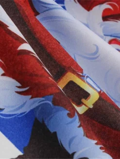 Women's Christmas Swing Dress Vintage DressKnee Length Dress Blue Royal Blue Light Blue Black Long Sleeve Santa Claus Elk Snowman Print Fall Winter Crew Neck Vacation Vintage 2022 S M L XL XXL 3XL -HANs Plus Size Style Shop vjufcz1665293397866