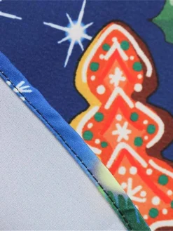 Women's Christmas Swing Dress Vintage DressKnee Length Dress Blue Red Navy Blue Black Long Sleeve Plaid Santa Claus Elk Bow Print Fall Winter V Neck Vacation Vintage 2022 S M L XL XXL 3XL -HANs Plus Size Style Shop vqbrse1665293395870