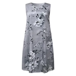 Women's Plus Size Curve Two Piece Dress Floral Round Neck Print 3 4 Length Sleeve Spring Summer Work Casual Midi Dress Casual Daily Dress -HANs Plus Size Style Shop vuouby1669282295745