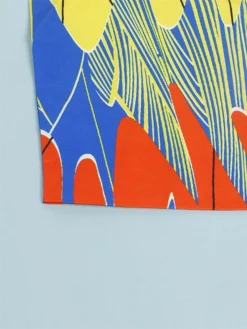 Women's Plus Size Curve Shirt Dress Casual Dress Swing Dress Floral Geometric Midi Dress 3/4 Length Sleeve Plus High Low Print Shirt Collar Fashion Daily White Yellow Fall Winter L XL XXL 3XL -HANs Plus Size Style Shop vyrkkn1694594684825