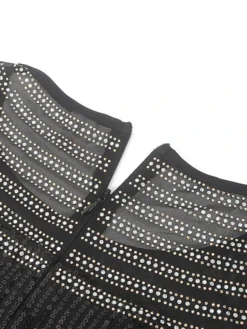 Women‘s Plus Size Curve Party Dress Solid Color Crew Neck Long Sleeve Winter Fall Elegant Formal Maxi Long Dress Party Evening Party Dress -HANs Plus Size Style Shop vytpqj1669800781483