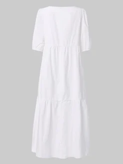 Women‘s Plus Size Curve Holiday Dress Solid Color Crew Neck Half Sleeve Fall Spring Casual Boho Maxi Long Dress Daily Vacation Dress Cotton -HANs Plus Size Style Shop wgebmh1631693697576