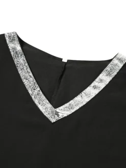 Women's Plus Size Curve A Line Dress Print V Neck Ruched Short Sleeve Spring Summer Basic Casual Short Mini Dress Daily Weekend Dress / Mesh -HANs Plus Size Style Shop wisggz1693287556306