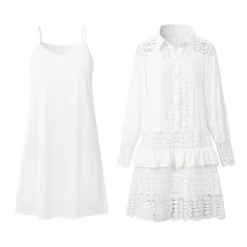 Women's Shirt Dress Casual Dress Midi Dress White Blue Green Long Sleeve Pure Color Ruched Spring Summer Shirt Collar Basic Daily Date Vacation Loose Fit 2023 S M L XL XXL 3XL -HANs Plus Size Style Shop wwbjrj1684138259695