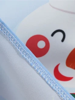 Women's Christmas Casual Dress Swing Dress Midi Dress Blue Royal Blue Dark Blue Light Blue Sleeveless Santa Claus Snowman Mesh Print Winter Fall Crew Neck Vacation Vintage 2022 S M L XL XXL -HANs Plus Size Style Shop xjdqgd1666597370162