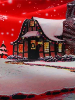 Women's Christmas Swing Dress Vintage Dress Midi Dress Blue Purple Fuchsia Red Sleeveless Santa Claus Backless Print Winter Fall Halter Neck Vacation Stylish Elegant 2022 S M L XL XXL -HANs Plus Size Style Shop xjsepo1666168097193