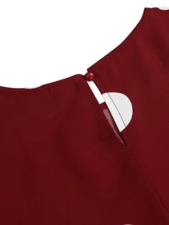 Women's Vintage Dress Kaftan Dress Polka Dot Dress Long Dress Maxi Dress Yellow Wine Navy Blue Long Sleeve Polka Dot Lace Up Spring Fall Winter Crew Neck Muslim Vacation Loose Fit 2023 S M L XL XXL -HANs Plus Size Style Shop xnjrnt1670928750050