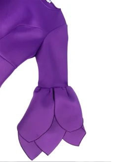 Women's Plus Size Curve Party Dress Cocktail Dress Work Dress Plain Midi Dress Long Sleeve Crew Neck Fashion Party Purple Fall Winter XL XXL 3XL 4XL -HANs Plus Size Style Shop xrkiid1694151488421