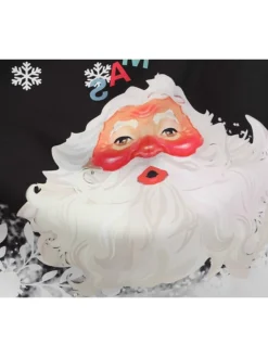 Women's Christmas Midi Dress Black Red Sleeveless Santa Claus Print Spring Summer Spaghetti Strap 2022 S M L XL 2XL -HANs Plus Size Style Shop xrsvlq1667980448226