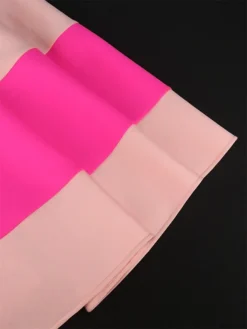 Women's Plus Size Curve Party Dress Swing Dress A Line Dress Color Block Midi Dress Long Sleeve Bow V Neck Fashion Party Pink Fall Winter XL XXL 3XL 4XL -HANs Plus Size Style Shop xuoxvq1694165777857