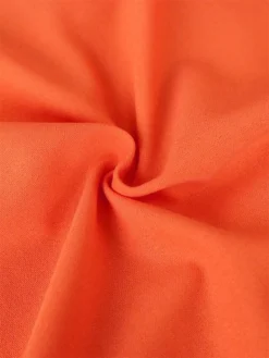 Women's Plus Size Curve Party Dress Bodycon Sheath Dress Plain Midi Dress Sleeveless Ruffle V Neck Fashion Party Orange Spring Fall XL XXL 3XL 4XL -HANs Plus Size Style Shop ygpjtp1694165785427