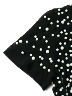 Women‘s Plus Size Curve Party Dress Bodycon Sheath Dress Color Block Long Dress Maxi Dress Short Sleeve Ruched Patchwork Crew Neck Party Black White Spring Summer L XL XXL -HANs Plus Size Style Shop ygynal1676979615566