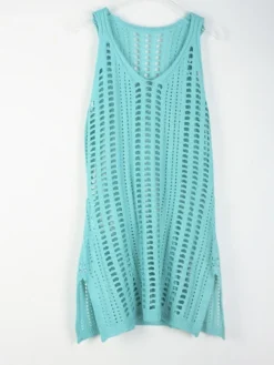 Women's Casual Dress Sheath Dress Sundress Mini Dress Black And White Black White Sleeveless Pure Color Hollow Out Summer Spring V Neck Fashion 2023 S M L XL -HANs Plus Size Style Shop yhjnrx1671704890347