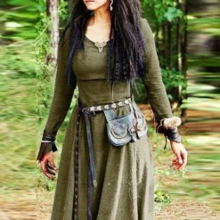 Women‘s Casual Dress Shift Dress Vintage Dress Long Dress Maxi Dress Claret Green Blue Long Sleeve Pure Color Patchwork Winter Fall Autumn Crew Neck Winter Dress Fall Dress 2023 S M L XL 2XL 3XL 4XL -HANs Plus Size Style Shop ynjggs1679383223916