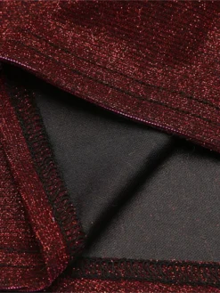 Women's Plus Size Curve Party Dress Sheath Dress Burgundy Dress Solid Color Plain Long Dress Maxi Dress Long Sleeve V Neck Fashion Party Black Wine Fall Winter L XL XXL 3XL 4XL -HANs Plus Size Style Shop ywfucq1695018865499