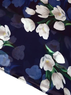 Women‘s Plus Size Curve Casual Dress Swing Dress A Line Dress Floral Long Dress Maxi Dress Short Sleeve Mesh Print Crew Neck Elegant Daily Dark Blue Summer Spring L XL XXL 3XL 4XL -HANs Plus Size Style Shop zfpori1684146517464