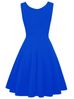 Women‘s Christmas Party Dress Swing Dress Green Dress Midi Dress Black White Wine Sleeveless Pure Color Ruched Summer Spring Fall V Neck Party Party Wedding Guest 2022 S M L XL XXL -HANs Plus Size Style Shop zkmelc1635432108037