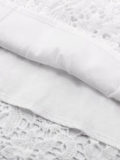 Women's Party Dress Lace Dress Cocktail Dress Mini Dress White Sleeveless Pure Color Lace Summer Spring Fall Deep V Fashion Birthday Wedding Guest Summer Dress Slim 2023 S M L XL -HANs Plus Size Style Shop zrsc1598022260911