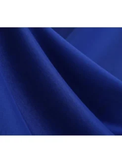 Women's Swing Dress Vintage Tea Dresses Midi Dress Black Yellow Pink Short Sleeve Pure Color Ruched Spring Summer Crew Neck Vintage Daily Weekend Slim S M L XL XXL -HANs Plus Size Style Shop zsmtuz1629364278806