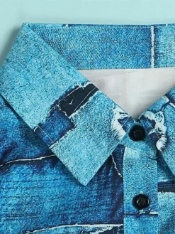 Women's Plus Size Curve Shirt Dress Casual Dress Swing Dress Floral Geometric Midi Dress 3/4 Length Sleeve Plus High Low Print Shirt Collar Fashion Daily White Yellow Fall Winter L XL XXL 3XL -HANs Plus Size Style Shop zzeatz1694594690547